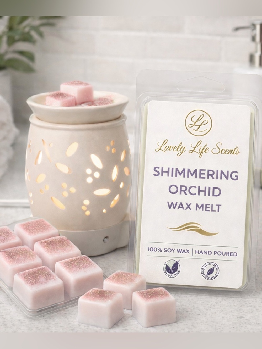Shimmering Orchid Premium Soy Wax Melt by Lovely Life Scent